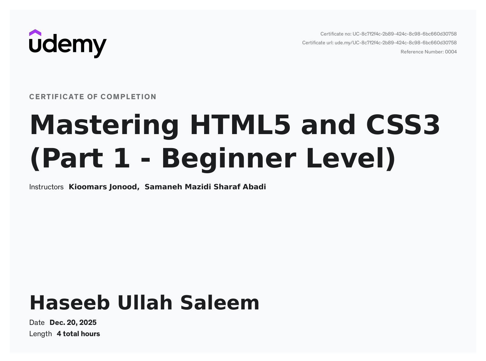 HTML and CSS